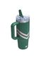 The Oasis Quencher ProTour Flip Straw Tumbler | 30 OZ Emerald Chevron