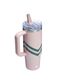 The Oasis Quencher ProTour Flip Straw Tumbler | 30 OZ Peach Whip Chevron