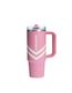 The Oasis Quencher ProTour Flip Straw Tumbler | 30 OZ Plumeria Chevron