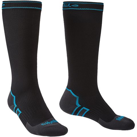 StormSock Midweight Knee-Black/Blue-XL