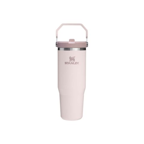 The IceFlow Flip Straw 2.0 Tumbler | 30 OZ | 0.89 L | Rose Quartz