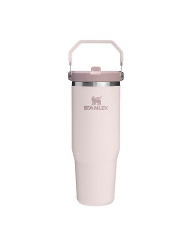 The IceFlow™ Flip Straw 2.0 Tumbler | 30 OZ Rose Quartz