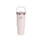 The IceFlow Flip Straw 2.0 Tumbler | 30 OZ | 0.89 L | Rose Quartz