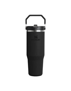 The IceFlow™ Flip Straw 2.0 Tumbler | 30 OZ Black 2.0