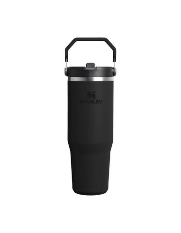 The IceFlow™ Flip Straw 2.0 Tumbler | 30 OZ Black 2.0