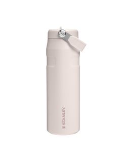 The IceFlow&trade; Bottle Flip Straw 2.0 | 24 OZ Rose Quartz