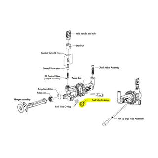 C/Part DF Fuel Tube Bushing Gray
