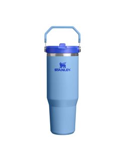 The IceFlow&trade; Flip Straw 2.0 Tumbler | 30 OZ Blue Sky
