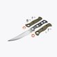 Meatcrafter&reg; | OD Green G10 | 6" Satin Trailing point