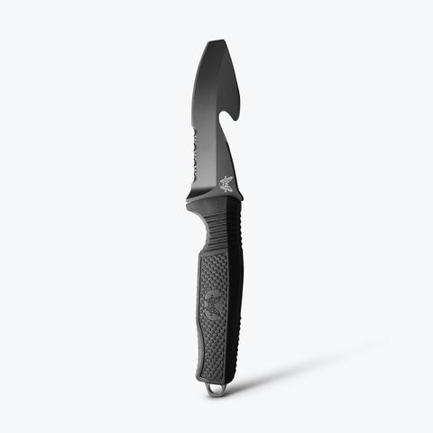H2O Fixed Dive Knife | Black Santoprene&reg;
