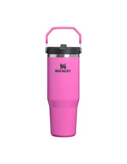 The IceFlow&trade; Flip Straw 2.0 Tumbler | 30 OZ Hot Pink