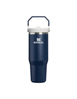 The IceFlow&trade; Flip Straw 2.0 Tumbler | 30 OZ Dark Navy