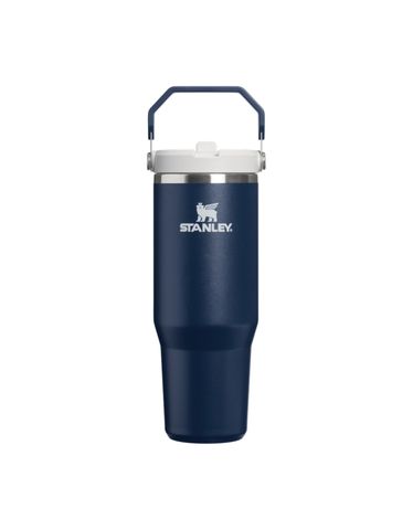 The IceFlow&trade; Flip Straw 2.0 Tumbler | 30 OZ Dark Navy