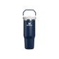 The IceFlow Flip Straw 2.0 Tumbler | 30 OZ | 0.89 L | Dark Navy