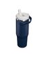 The IceFlow&trade; Flip Straw 2.0 Tumbler | 30 OZ Dark Navy