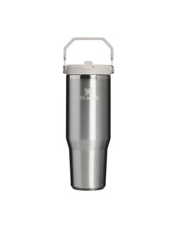 The IceFlow Flip Straw 2.0 Tumbler | 30 OZ | 0.89 L | Stainless Steel Ash