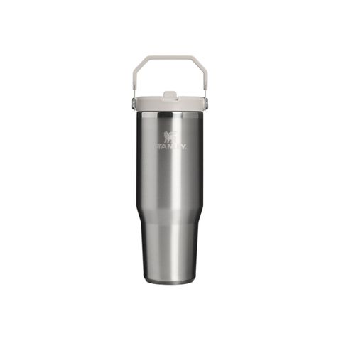 The IceFlow Flip Straw 2.0 Tumbler | 30 OZ | 0.89 L | Stainless Steel Ash