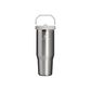 The IceFlow Flip Straw 2.0 Tumbler | 30 OZ | 0.89 L | Stainless Steel Ash