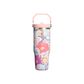The IceFlow Flip Straw 2.0 Tumbler | 30 OZ | 0.89 L | Sorbet Wildflower