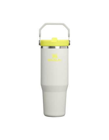 The IceFlow&trade; Flip Straw 2.0 Tumbler | 30 OZ Pale Stone Atomic