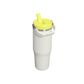 The IceFlow Flip Straw 2.0 Tumbler | 30 OZ | 0.89 L | Pale Stone Atomic