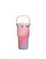 The IceFlow&trade; Flip Straw 2.0 Tumbler | 20 OZ Sunset Spiral