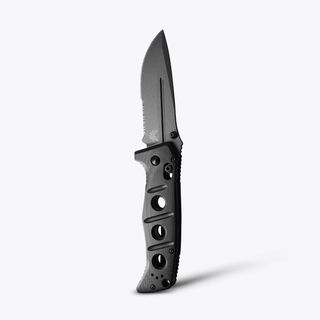 Adamas&reg; | Black G10 | Drop-point Serrated