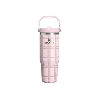 The IceFlow&trade; Flip Straw 2.0 Tumbler | 30 OZ | 0.89 L | Blossom Plaid