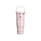 The IceFlow&trade; Flip Straw 2.0 Tumbler | 30 OZ | 0.89 L | Blossom Plaid