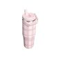 The IceFlow&trade; Flip Straw 2.0 Tumbler | 30 OZ | 0.89 L | Blossom Plaid