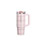 The Quencher ProTour Flip Straw Tumbler | 30 OZ | 0.89 L | Blossom Plaid