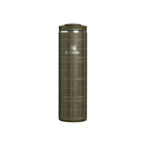 The Transit Flip Top Mug | 16 OZ | 0.47 L | Peat Moss Plaid