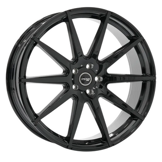 A5318 22x9 5/114.3 +35P QUIZZ FULL GLOSS BLACK (B_73.1)