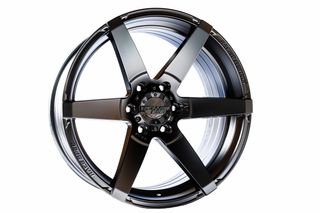 A6055 20x9.5 6/139.7 +18P MATT BLK SHOGUN (106.1 SHORT CAP)