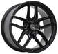 A85334 18x9 5/114 +38P ROTARY SATIN BLACK (U4B-73.1)