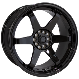 A86008 18x9 10/100-114.3 +38P PDW REPLAY GLOSS BLACK (B-73.1)