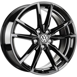 P5487 19x8 5/112 +45P VW PRETORIA GLOSS BLACK FULL (B-57.1)