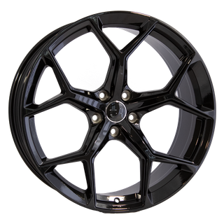 P1338 20x9 5/112 +30P 23 RS6 CLEAR POWDER GLOSS BLACK (U8B_66.45)