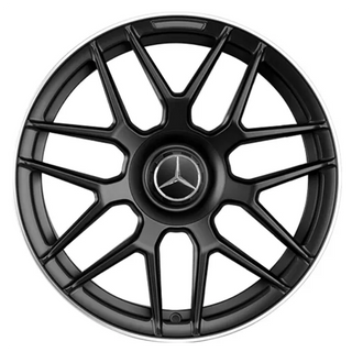 P5318B 20x9.5 5/112 +42P MERC MATT BLACK/ MACHINED FACE LIP