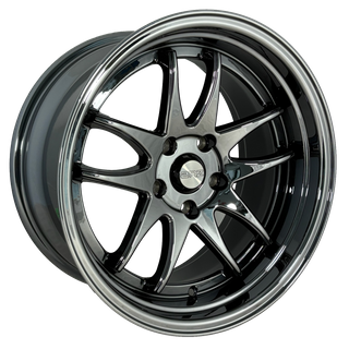 B7899R 17x9 5/114.3 +15P ANZ JUPITER BLACK CHROME (73.1)