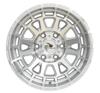 A5699 17X9 6/139.7 -12N PDW BRUTAL FLOW FORMED SILVER MACHINED (110.2)