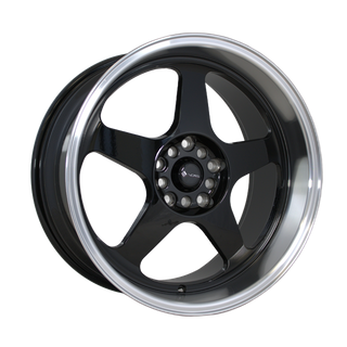 VORS SP1 18x9 10/100-114.3 +38P (73.1) GLOSS BLACK/ MACHINED LIP