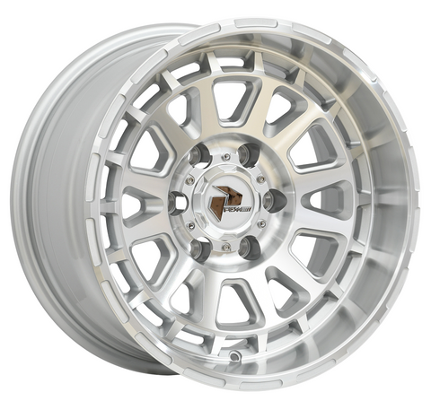 A5699 17X9 6/139.7 -22N PDW BRUTAL FLOW FORMED SILVER MACHINED (110.2)