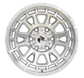 A5699 17X9 6/139.7 +12P PDW BRUTAL FLOW FORMED SILVER MACHINED