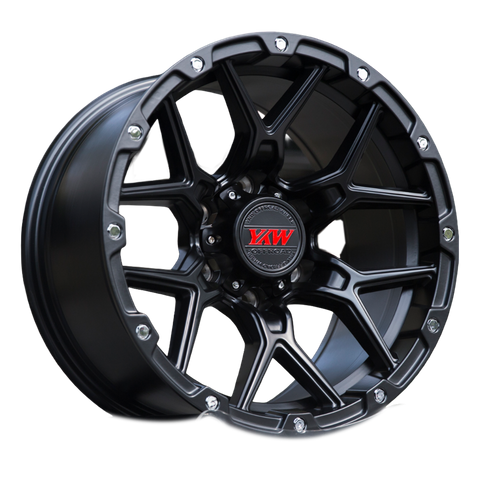 Y7512 MATT BLACK-MILLED