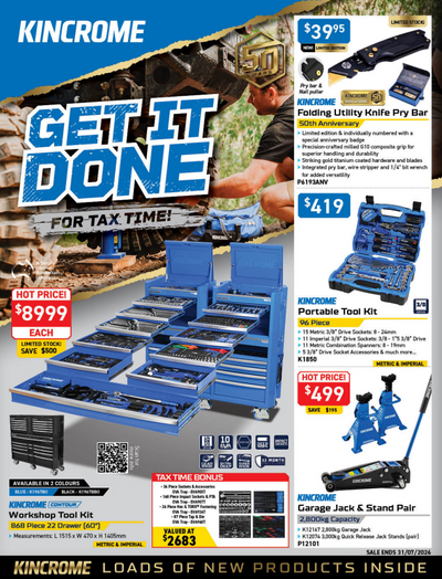 KINCROME GET IT DONE FOR TAX TIME!