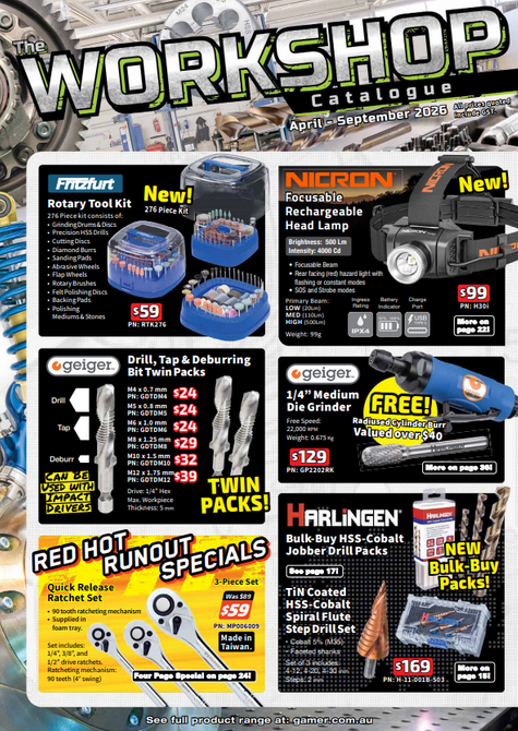 WORKSHOP CATALOGUE APRIL - SEPT 26