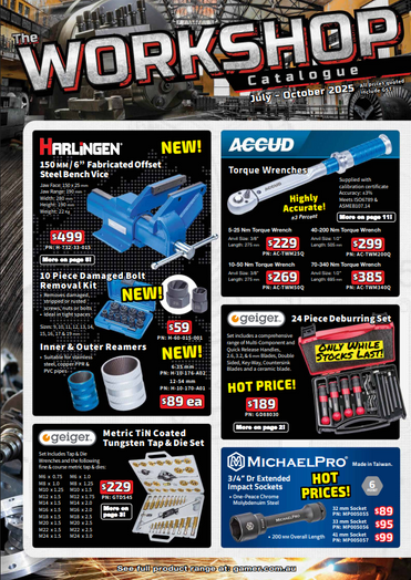THE WORKSHOP CATALOGUE JULY - OCT 25