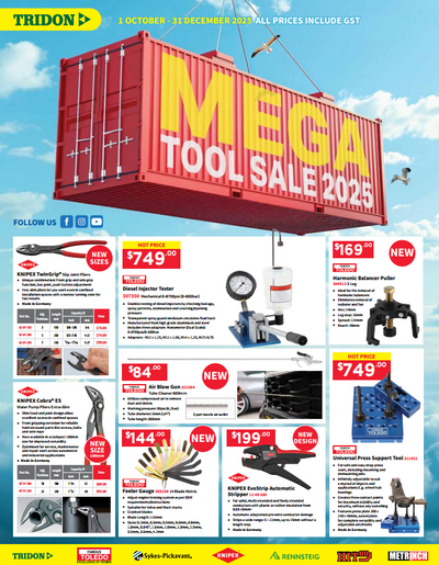 TRIDON MEGA TOOL SALE OCT-DEC 25