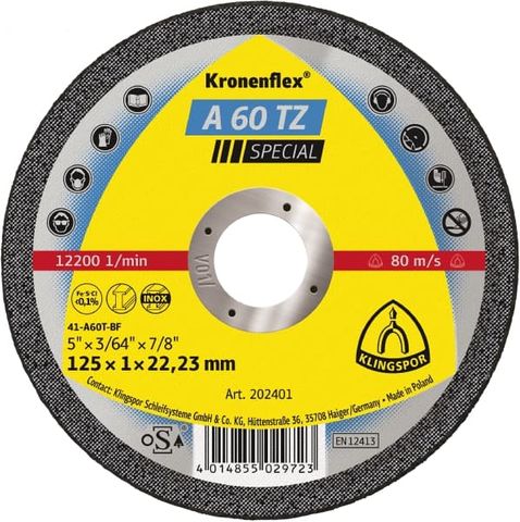 KLINGSPOR 127 X 1MM CUTTING DISC